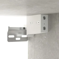 vidaXL Armarios Y Almacenamiento-Armario colgante de pared gris hormigón 69,5x34x90 cm