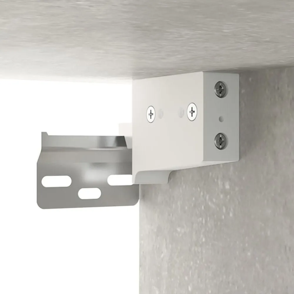 vidaXL Armarios Y Almacenamiento-Armario colgante de pared gris hormigón 69,5x34x90 cm