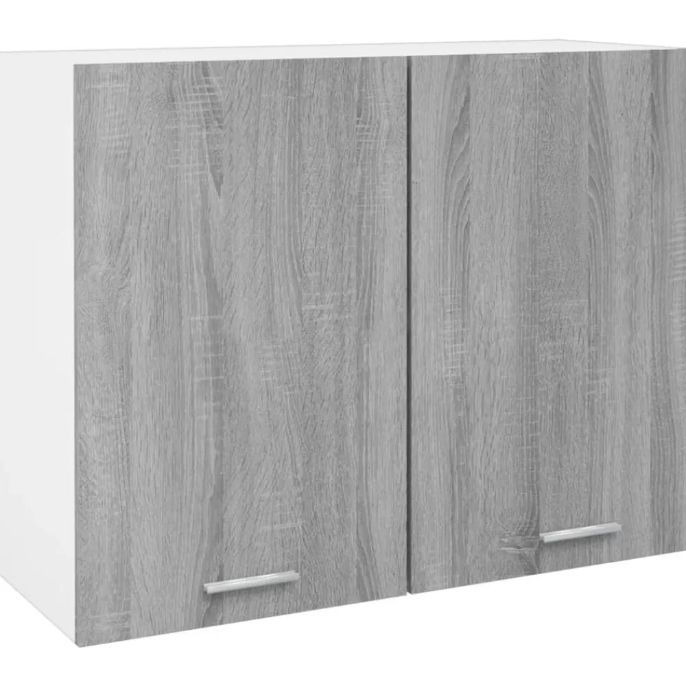 vidaXL Armario colgante "Lyon" 80x31x60 cm madera de ingeniería Gris sonoma Outlet