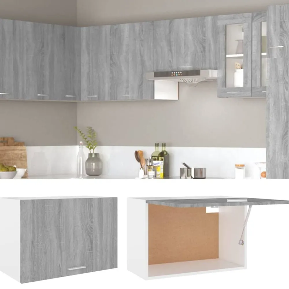 vidaXL Armarios Y Almacenamiento-Armario colgante "Lyon" 60x31x40 cm madera de ingeniería
