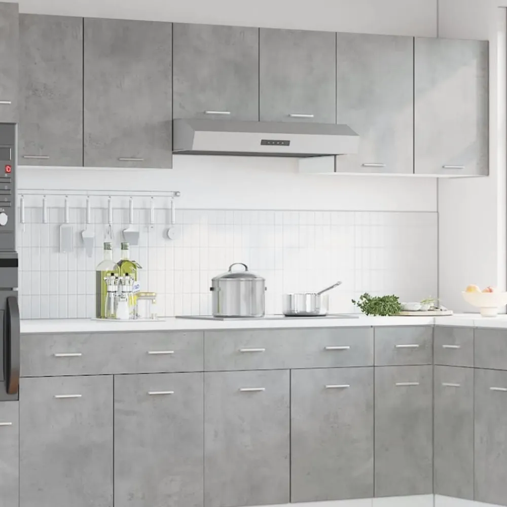 vidaXL Armario colgante "Lyon" gris hormigón 80x31x60 cm madera de ingeniería Gris hormigón Best