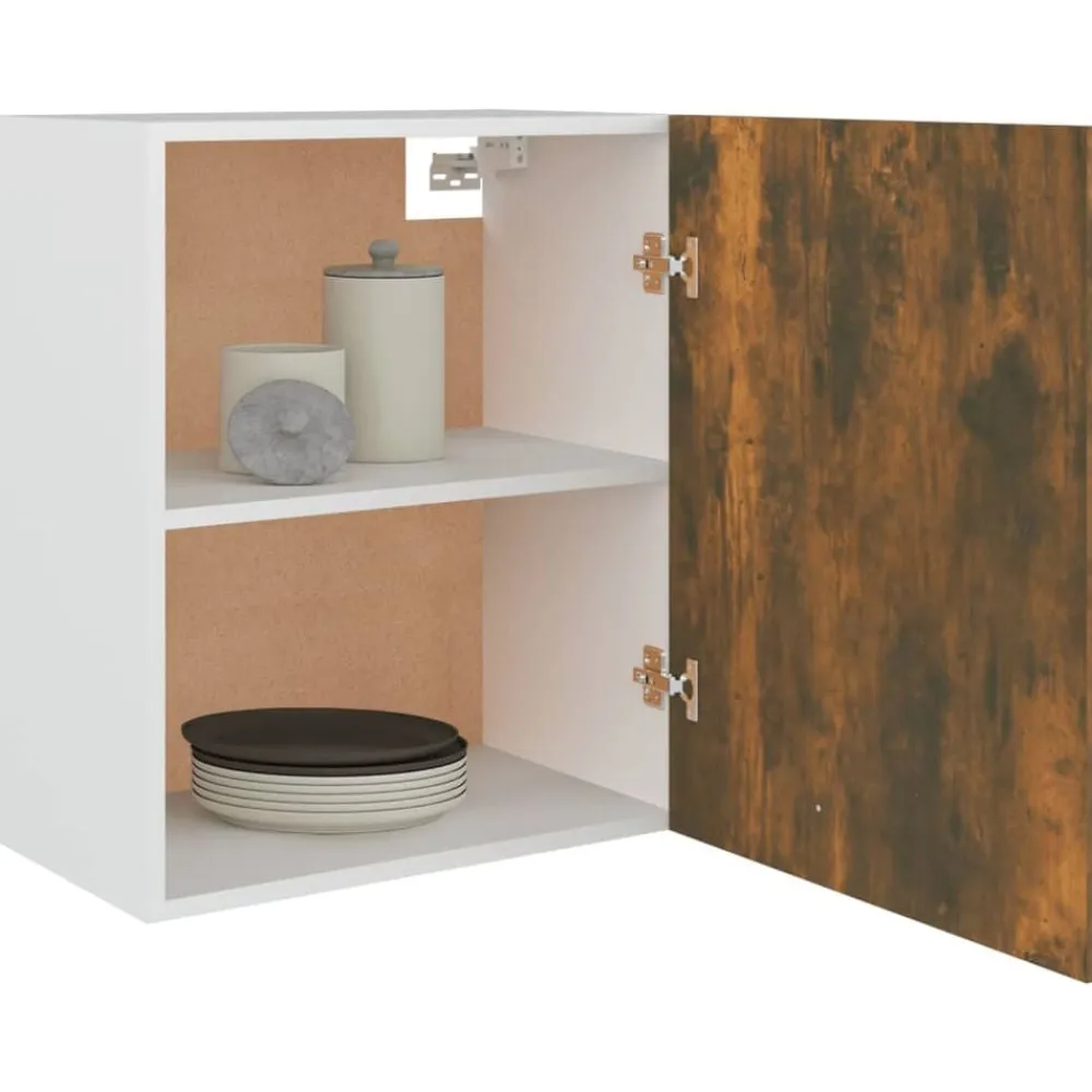 vidaXL Armario colgante "Lyon" de, , 50x31x60 cm, madera de ingeniería Roble ahumado Sale