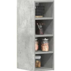 vidaXL Armarios Y Almacenamiento-Armario colgante "Riga" gris hormigón 20x29,5x60 cm madera de ingeniería