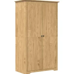 vidaXL Armarios Y Almacenamiento-Armario con almacenamiento BODO Marrón miel 53,5 x 99 x 173 cm