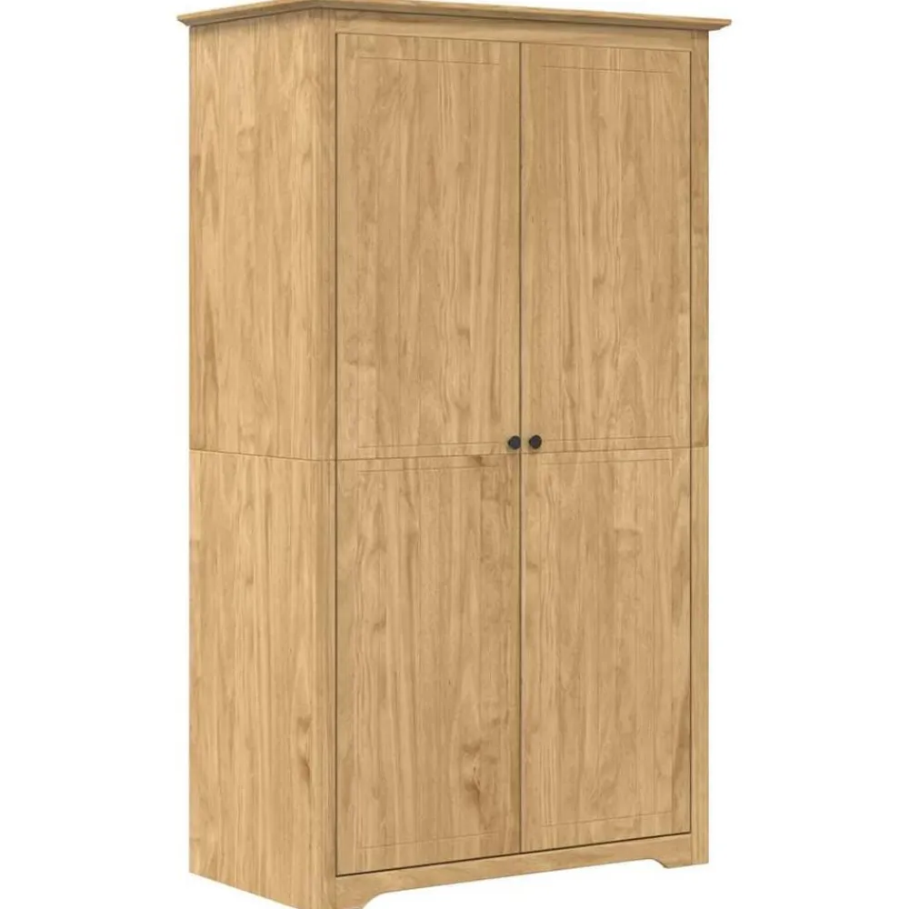 vidaXL Armarios Y Almacenamiento-Armario con almacenamiento BODO Marrón miel 53,5 x 99 x 173 cm