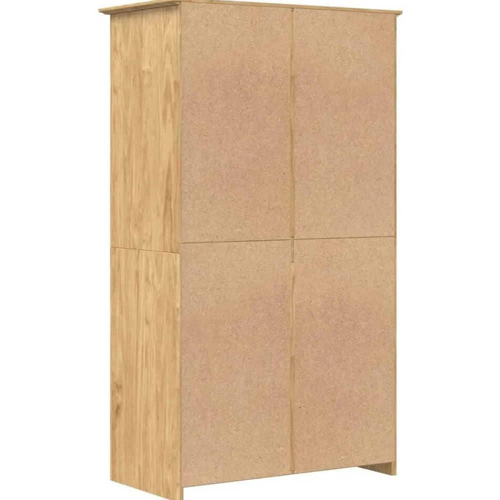 vidaXL Armarios Y Almacenamiento-Armario con almacenamiento BODO Marrón miel 53,5 x 99 x 173 cm