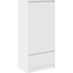 vidaXL Armarios Y Almacenamiento-Armario con cajón 55,5x34x119,5 cm Madera de ingeniería