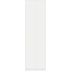 vidaXL Armario con estante 55 x 25 x 189 cm Madera de ingeniería White Best
