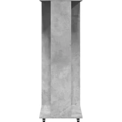 vidaXL Productos Del Hogar-Armario con ruedas madera ingeniería gris hormigón 102x38x110cm