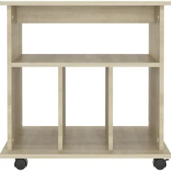 vidaXL Armarios Y Almacenamiento-Armario con ruedas madera contrachapada 60x45x60cm