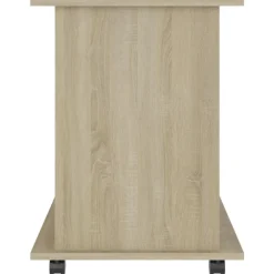 vidaXL Armarios Y Almacenamiento-Armario con ruedas madera contrachapada 60x45x60cm