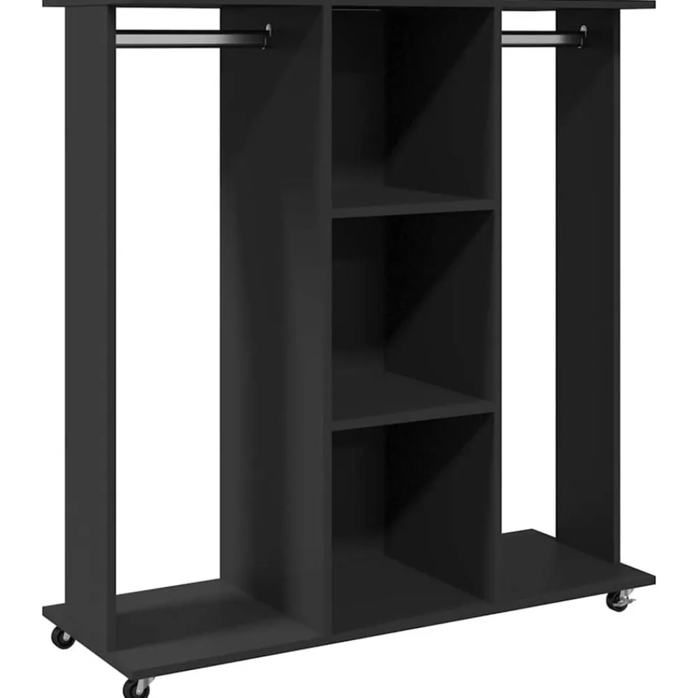 vidaXL Productos Del Hogar-Armario con ruedas madera ingeniería 102x38x110 cm