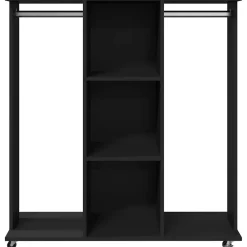 vidaXL Productos Del Hogar-Armario con ruedas madera ingeniería 102x38x110 cm