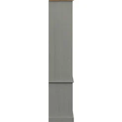 vidaXL Estanterías-Armario con vitrina VIGO madera maciza pino 85x35x170 cm