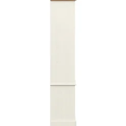 vidaXL Armario con vitrina VIGO madera maciza pino 85x35x170 cm Blanco Online