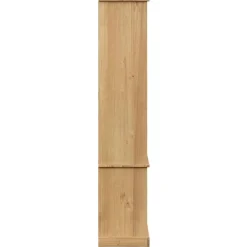 vidaXL Estanterías-Armario con vitrina VIGO madera maciza de pino 85x35x170 cm