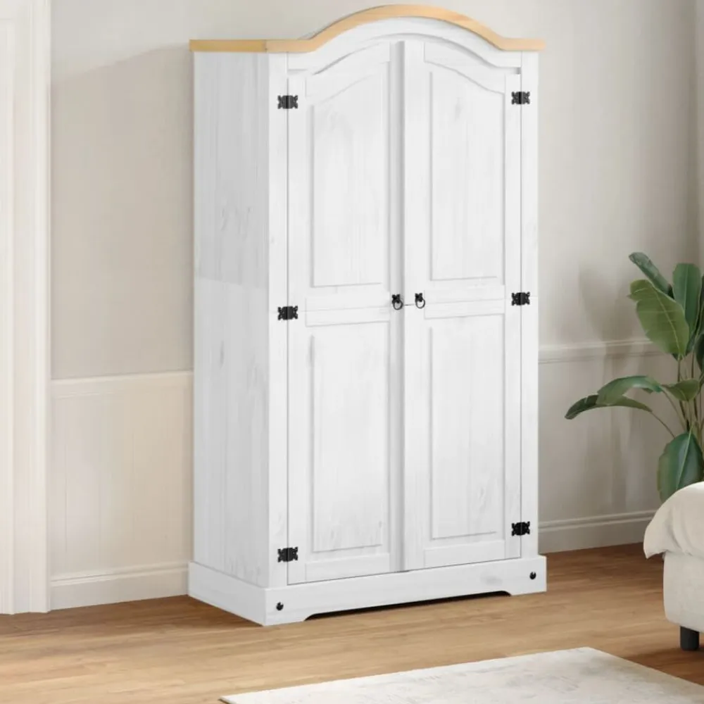 vidaXL Armarios Y Almacenamiento-Armario Corona madera maciza de pino 102x52x186 cm