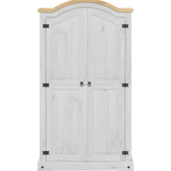 vidaXL Armarios Y Almacenamiento-Armario Corona madera maciza de pino 102x52x186 cm