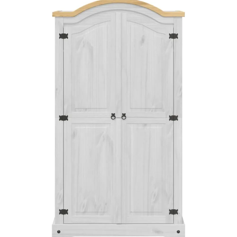 vidaXL Armarios Y Almacenamiento-Armario Corona madera maciza de pino 102x52x186 cm
