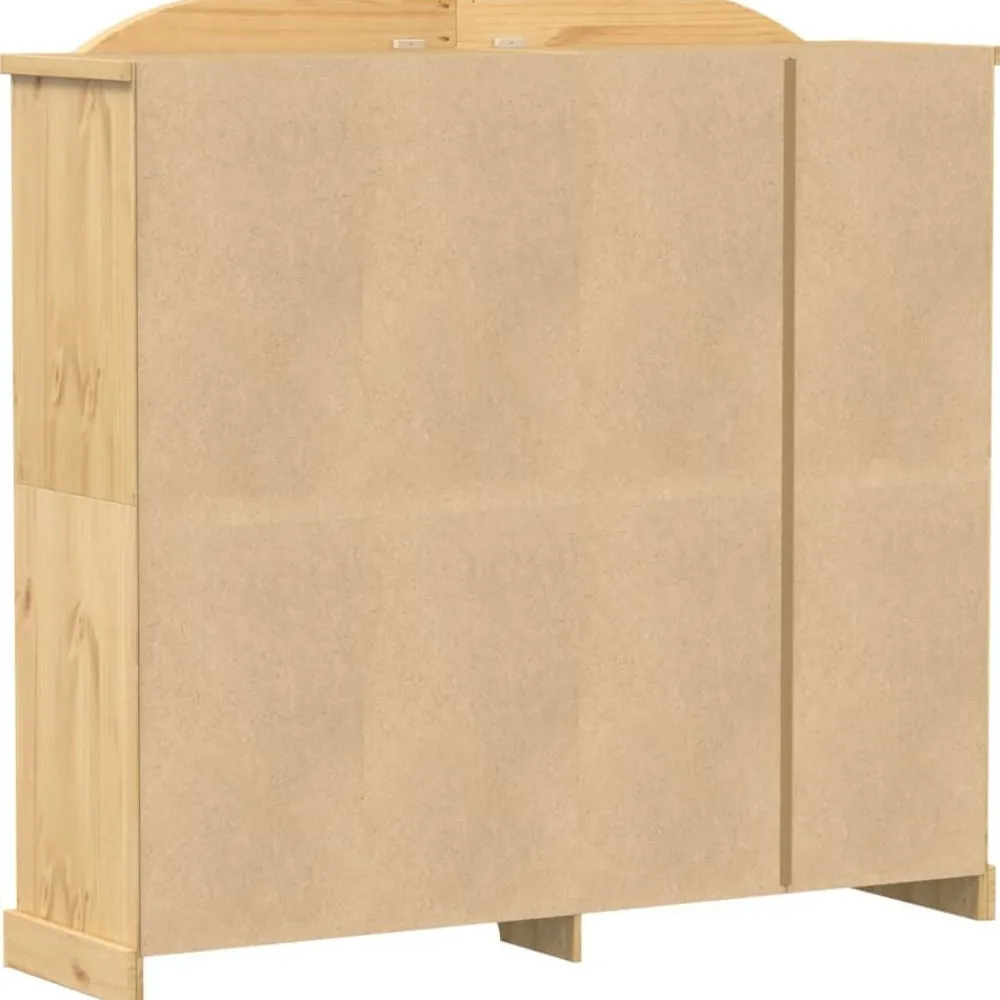 vidaXL Armarios Y Almacenamiento-Armario Corona madera maciza de pino 194x52x186 cm