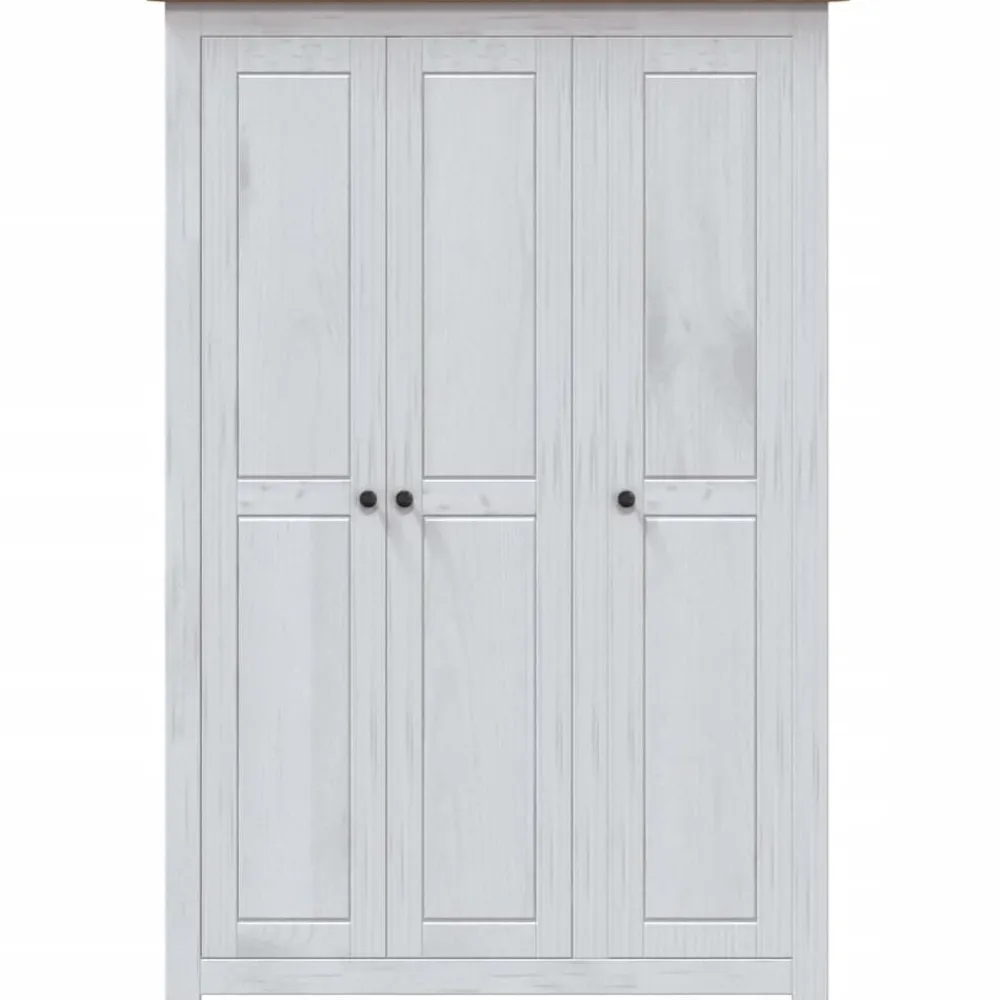 vidaXL Armarios Y Almacenamiento-Armario de 3 puertas pino Panamá Range 118x50x171,5 cm