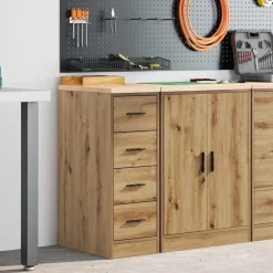 vidaXL Armario de almacenamiento para garaje Artisan Oak 30x51x85 cm artisian oak Best