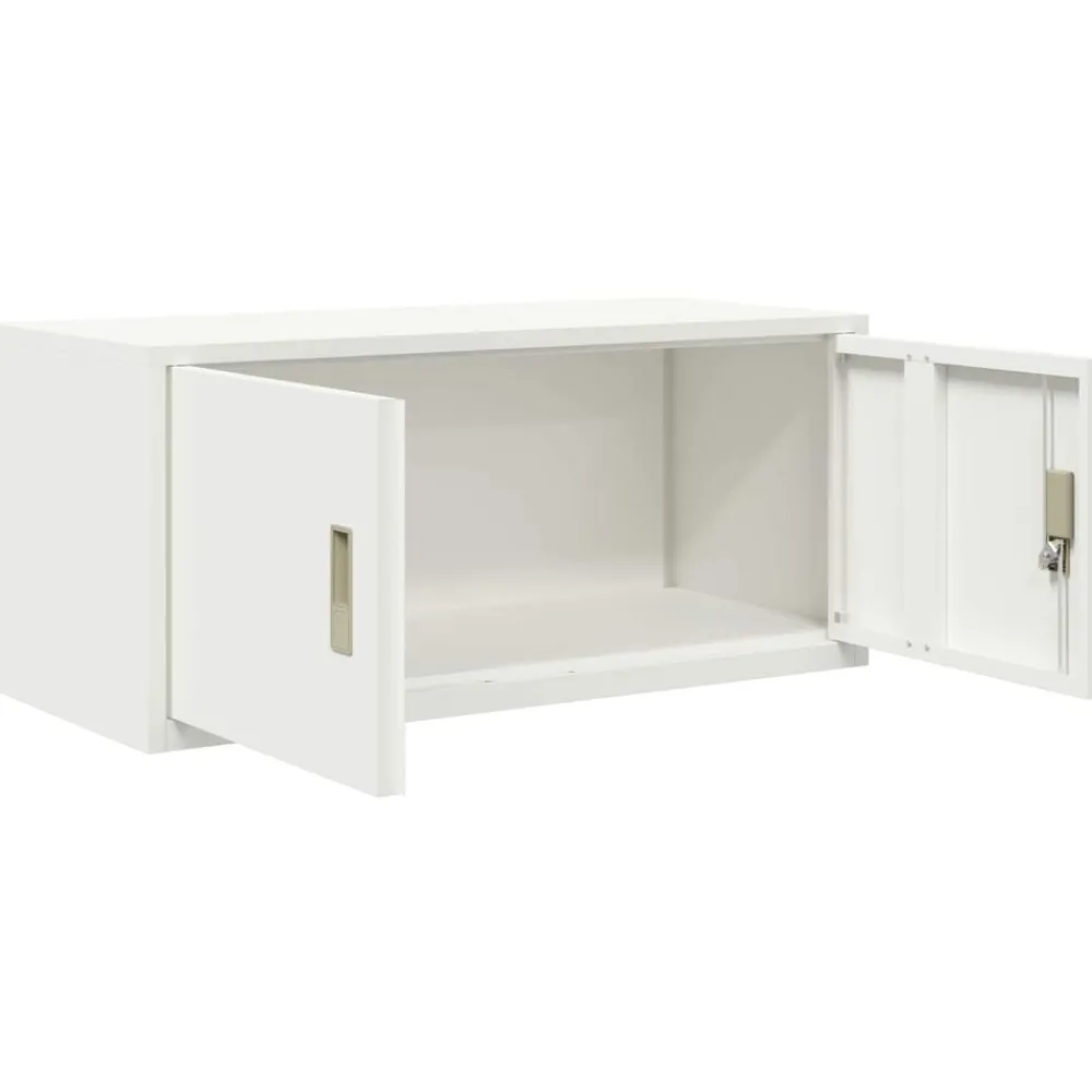 vidaXL Armarios Y Almacenamiento-Armario de almacenamiento 90 x 40 x 40 cm Acero