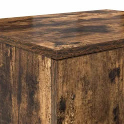 vidaXL Armario de almacenamiento 2 pcs 127 x 41 x 40 cm Roble ahumado Outlet