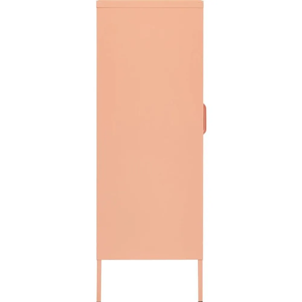 vidaXL Armario de almacenamiento acero 80x35x101,5 cm Rosa Online