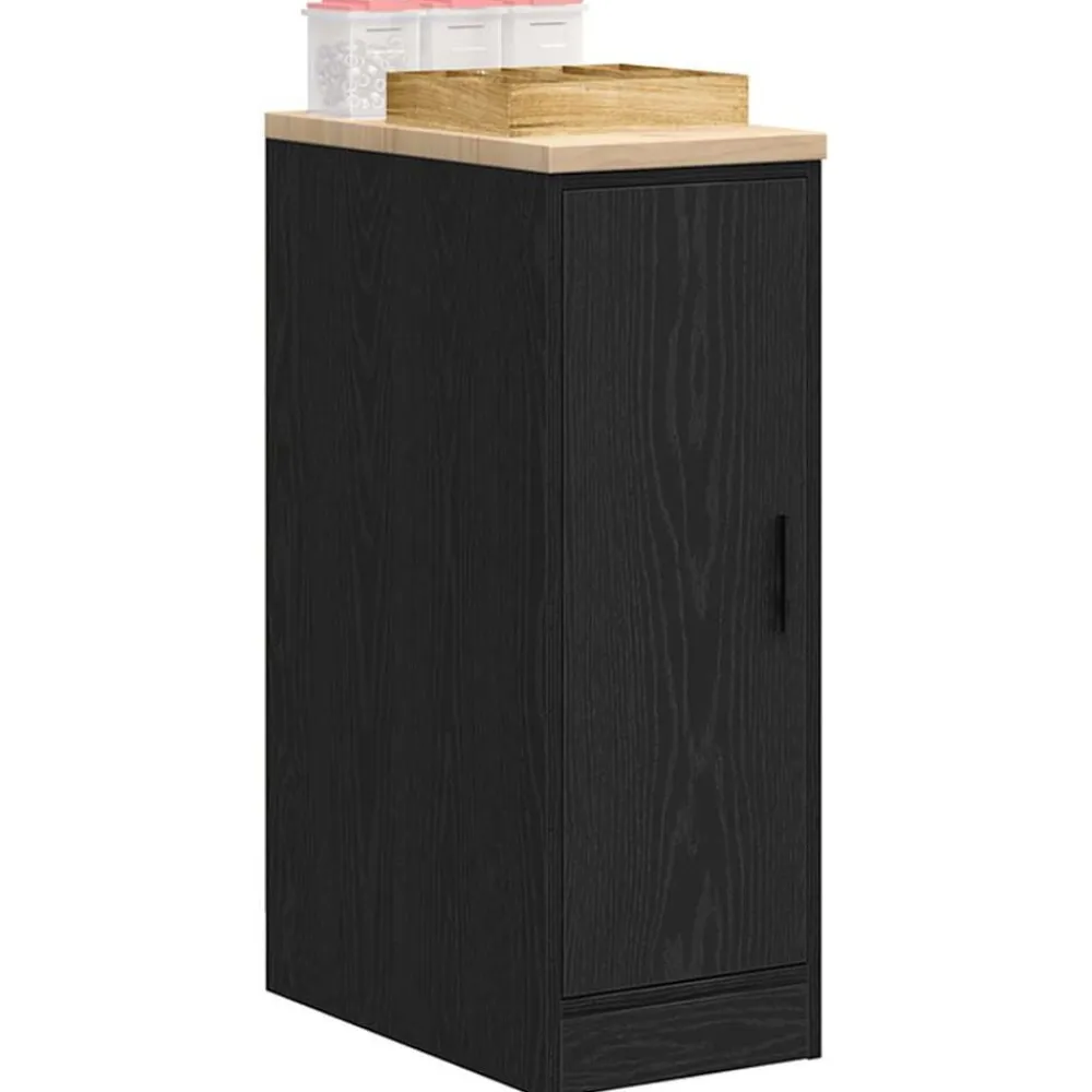 vidaXL Armario de almacenamiento para garaje 30x51x85 cm Negro Discount