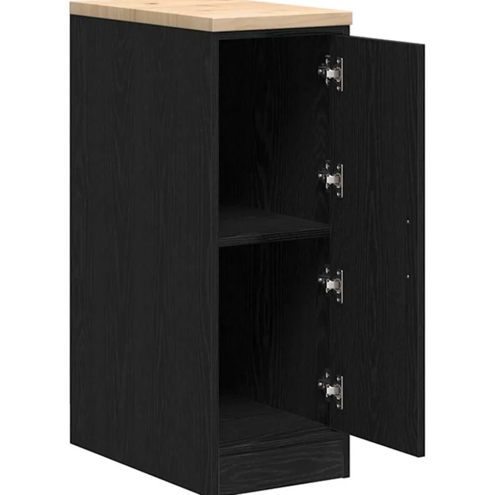vidaXL Armario de almacenamiento para garaje 30x51x85 cm Negro Discount