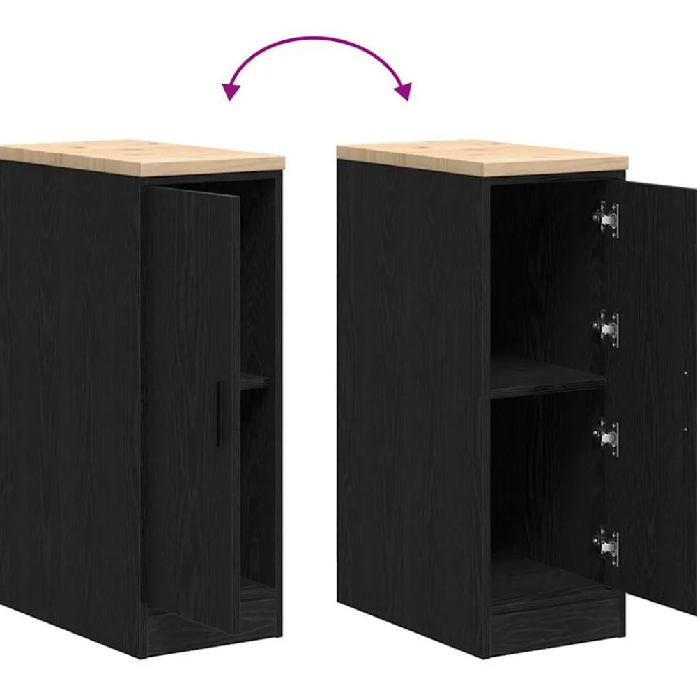 vidaXL Armario de almacenamiento para garaje 30x51x85 cm Negro Discount