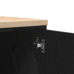 vidaXL Armario de almacenamiento para garaje 30x51x85 cm Negro Discount