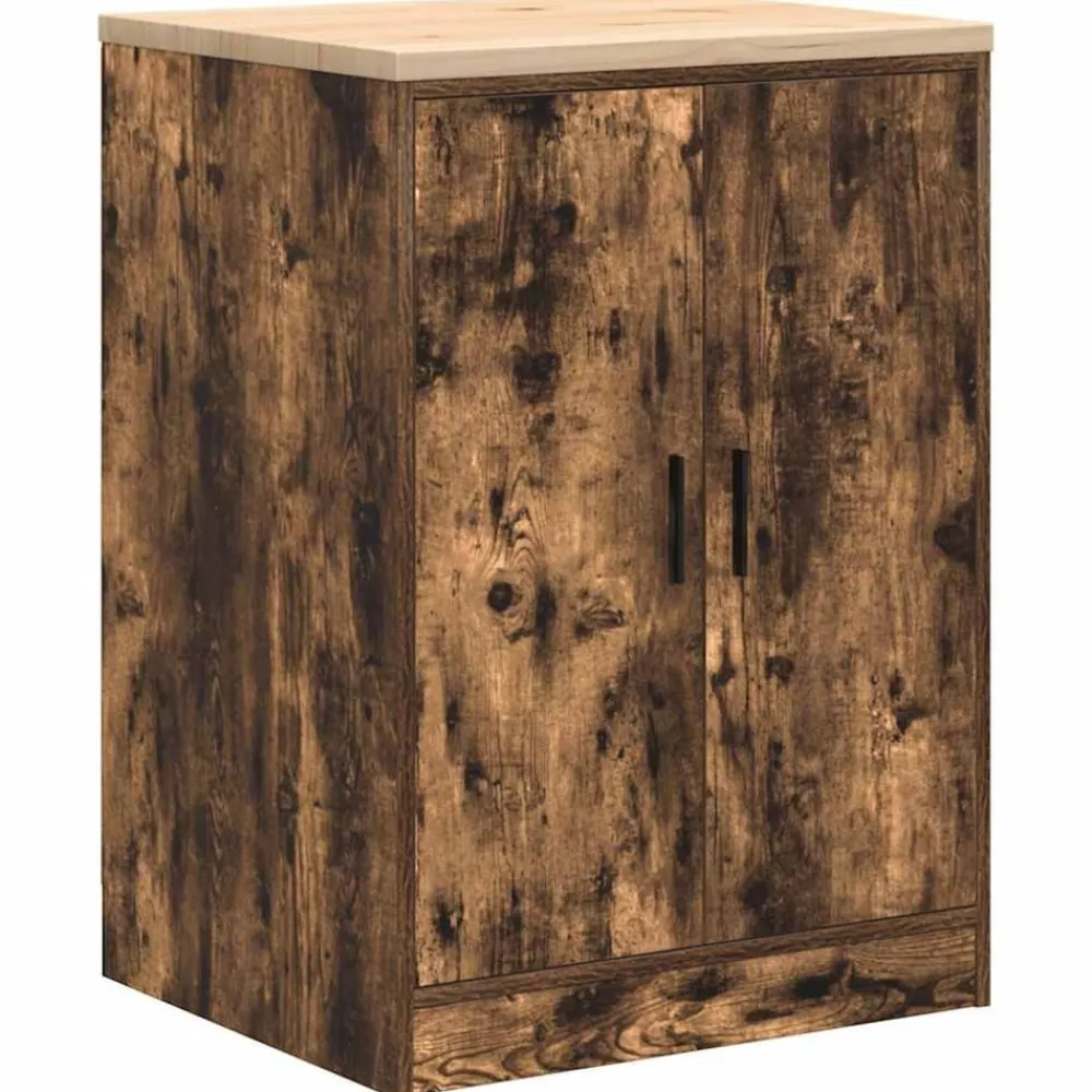 vidaXL Armario de almacenamiento para garaje 60x51x85 cm Roble ahumado Online