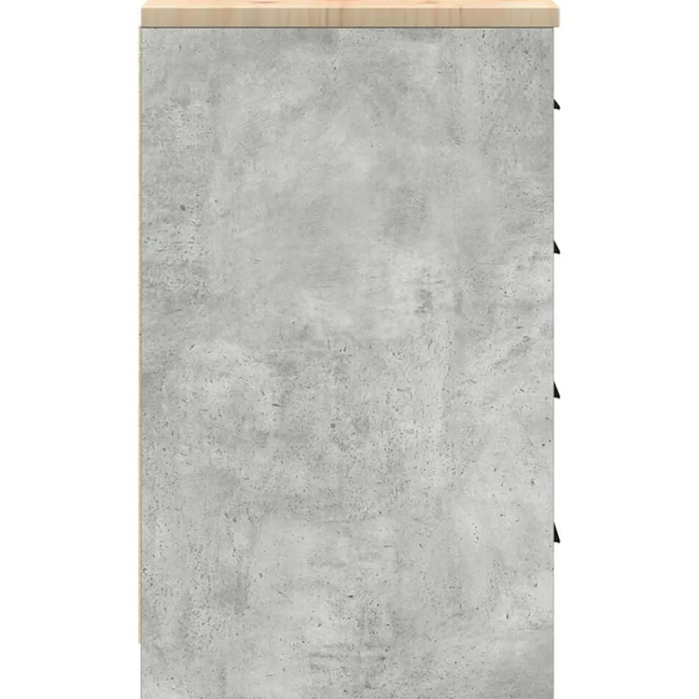 vidaXL Almacenamiento Industrial-Armario de almacenamiento para garaje Roble Sonoma 30x51x85 cm