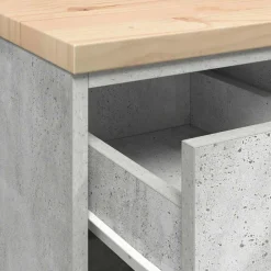 vidaXL Almacenamiento Industrial-Armario de almacenamiento para garaje Roble Sonoma 30x51x85 cm