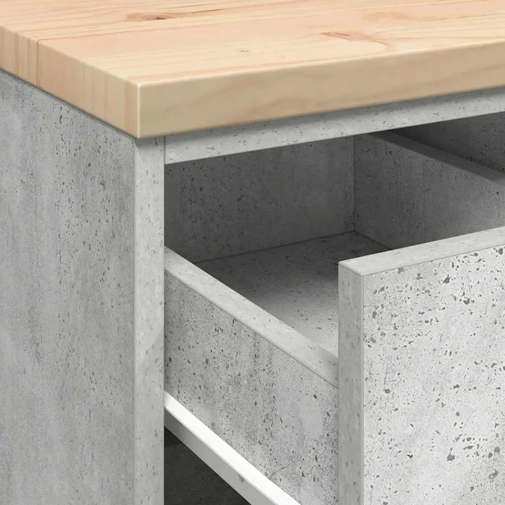 vidaXL Almacenamiento Industrial-Armario de almacenamiento para garaje Roble Sonoma 30x51x85 cm