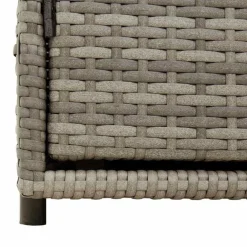 vidaXL Muebles De Jardín-Armario de almacenaje de jardín ratán PE 110x55x60,5 cm