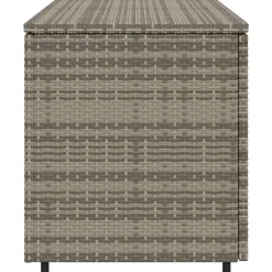 vidaXL Muebles De Jardín-Armario de almacenaje de jardín ratán PE 110x55x60,5 cm