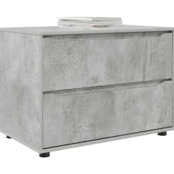 vidaXL Armario de almacenamiento Gris Concreto 80 x 48 x 57 cm Gris hormig&oacute;n Sale