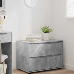 vidaXL Armario de almacenamiento Gris Concreto 80 x 48 x 57 cm Gris hormig&oacute;n Sale