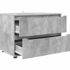 vidaXL Armario de almacenamiento Gris Concreto 80 x 48 x 57 cm Gris hormig&oacute;n Sale
