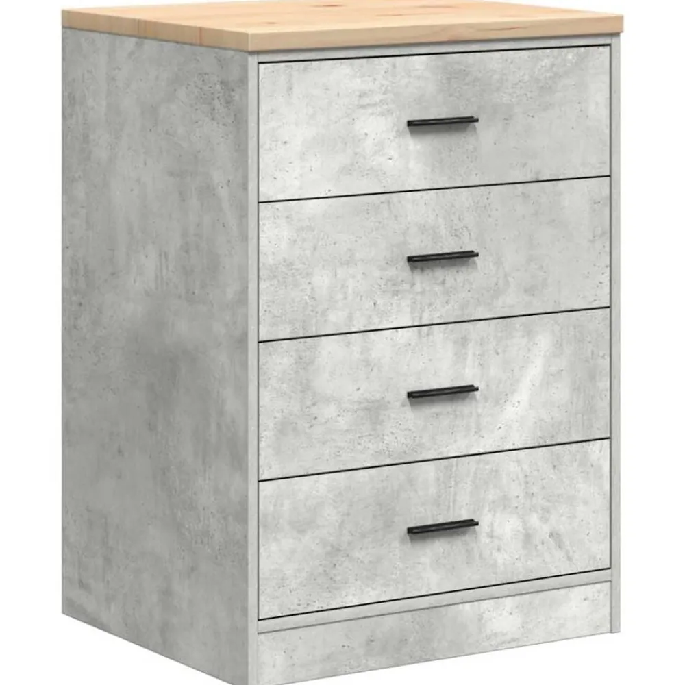 vidaXL Armario de almacenamiento para garaje Roble Sonoma 60x51x85 cm Gris hormigón Discount