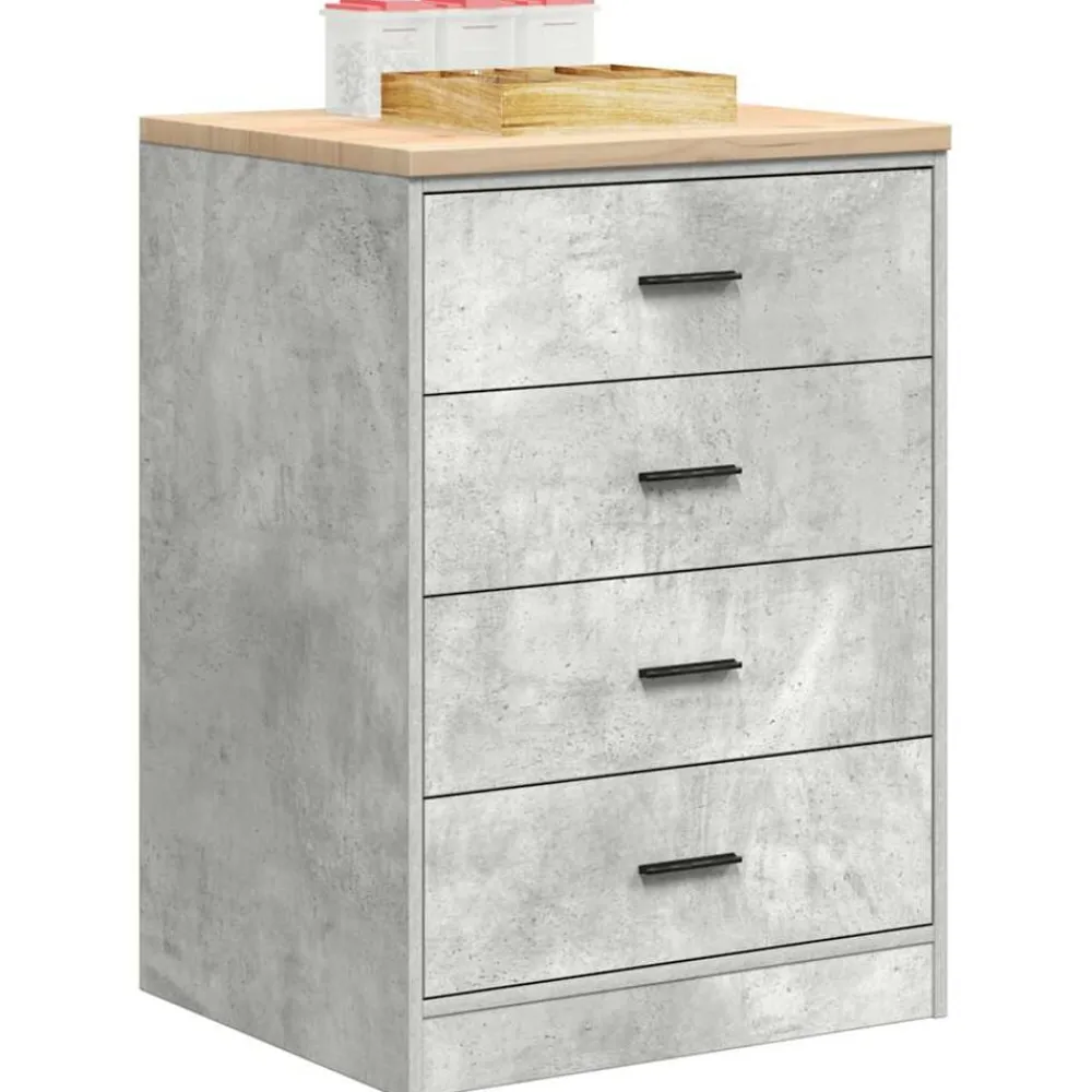 vidaXL Armario de almacenamiento para garaje Roble Sonoma 60x51x85 cm Gris hormigón Discount