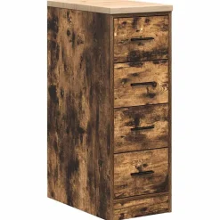 vidaXL Armario de almacenamiento para garaje 30x51x85 cm Roble ahumado Online