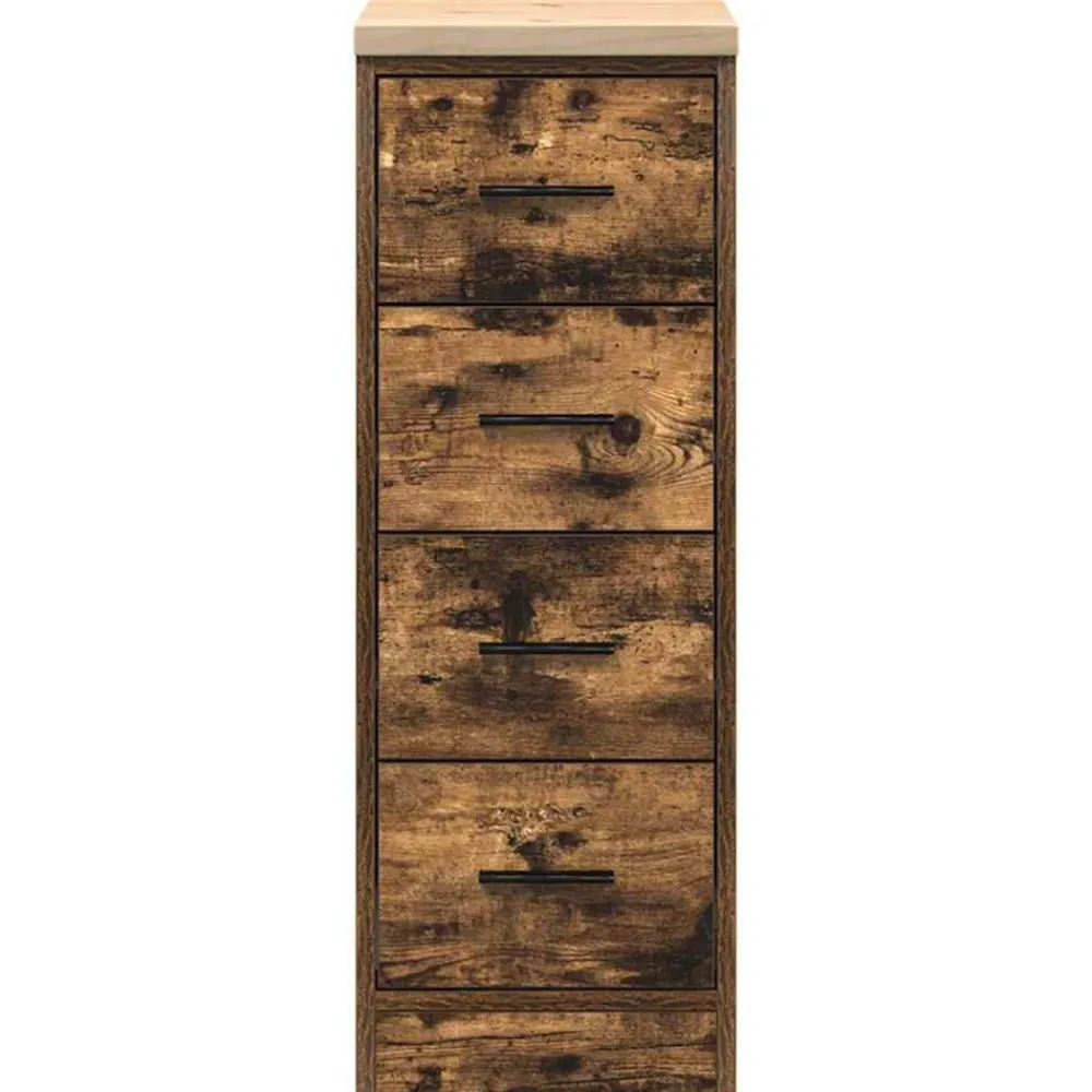 vidaXL Armario de almacenamiento para garaje 30x51x85 cm Roble ahumado Online