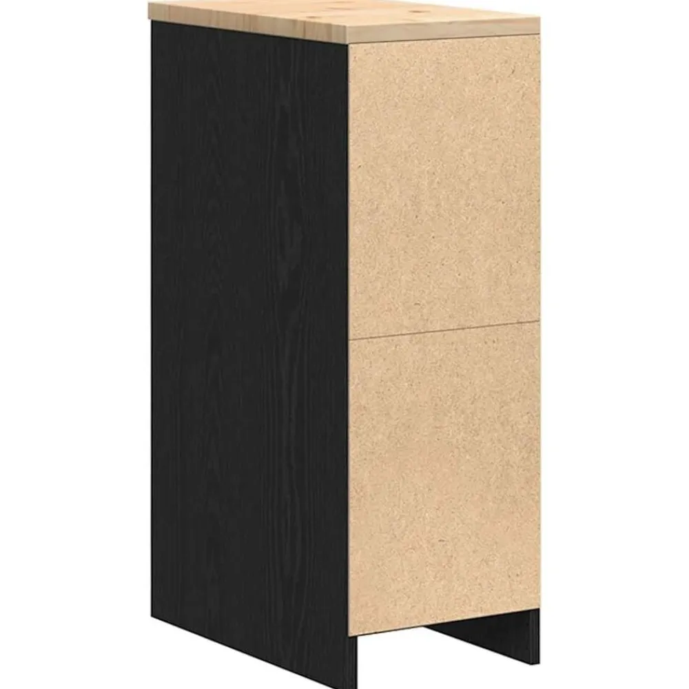 vidaXL Armario de almacenamiento para garaje 30x51x85 cm Negro Online