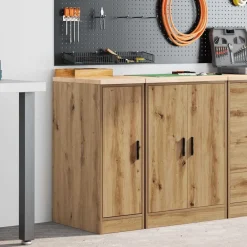 vidaXL Armario de almacenamiento para garaje Artisan Oak 30x51x85 cm artisian oak Clearance