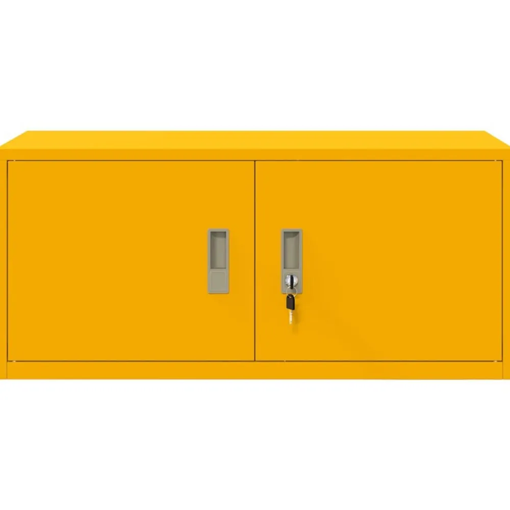 vidaXL Armario de almacenamiento 90 x 40 x 40 cm Amarillo mostaza Online