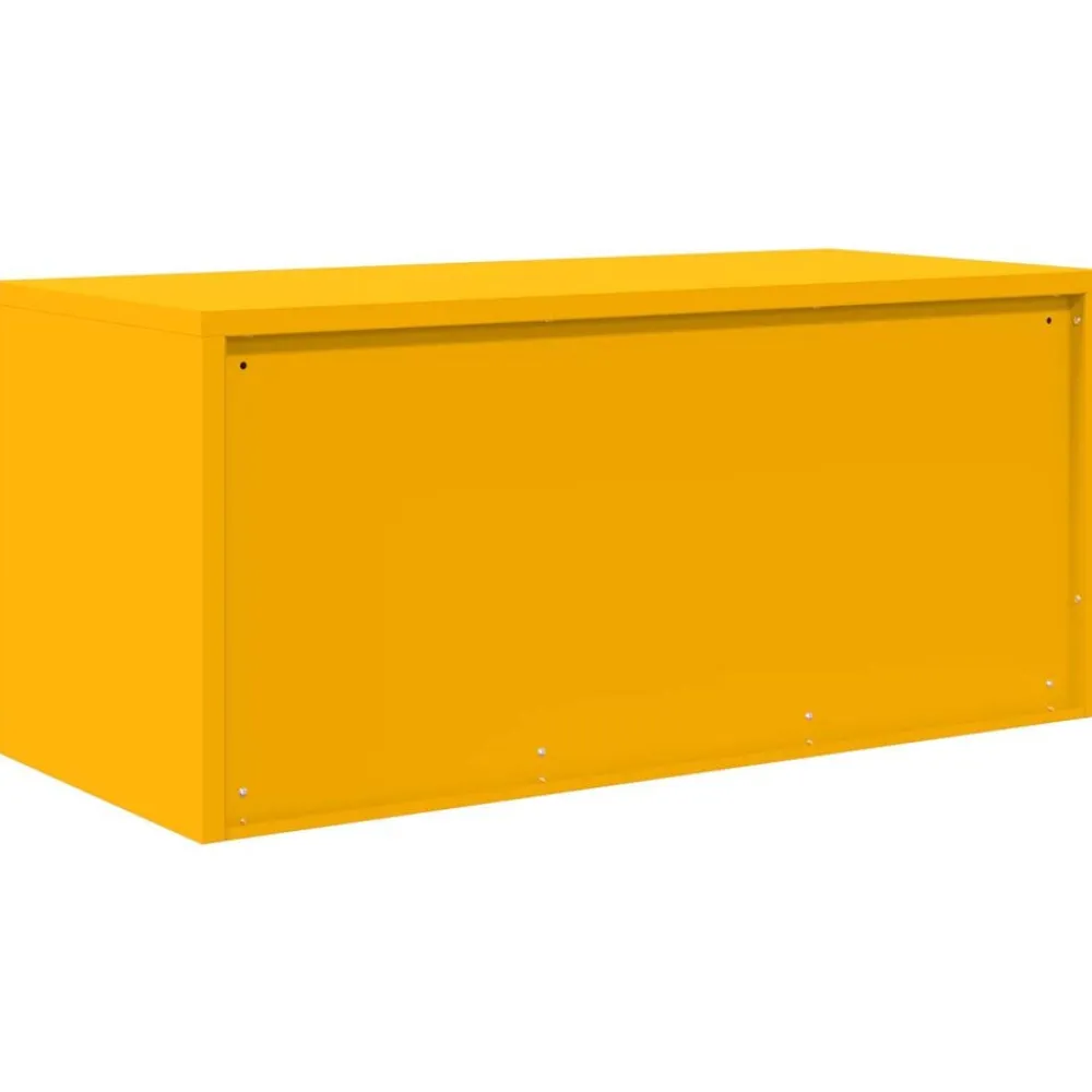 vidaXL Armario de almacenamiento 90 x 40 x 40 cm Amarillo mostaza Online